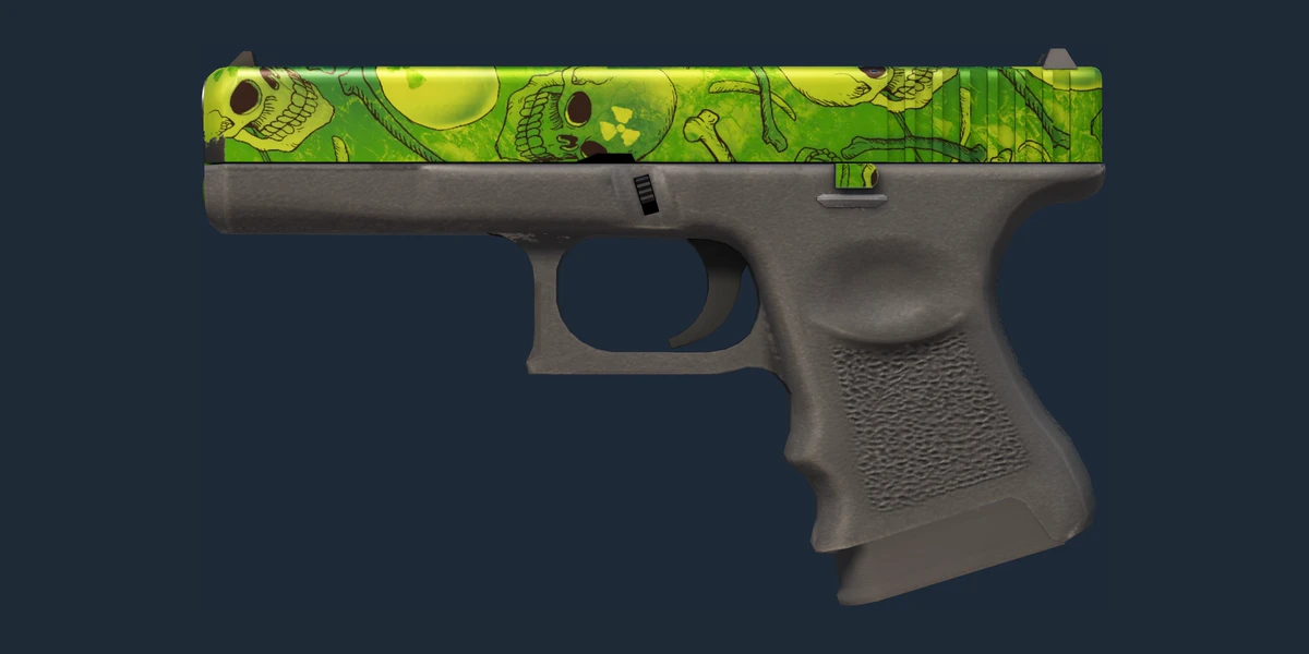 ตัวอย่าง Glock-18 | Nuclear Garden (มีรอยถลอกเล็กน้อย)