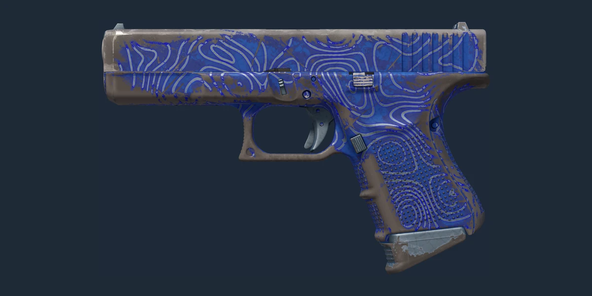 Aperçu de Glock-18 | Topo océanique (Usée)