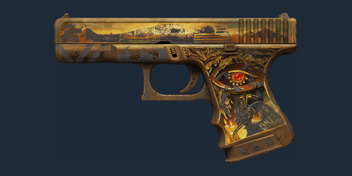 Souvenir Glock-18 | Ramese's Reach (Battle-Scarred) preview