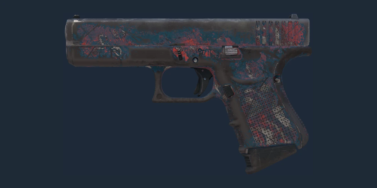 Náhled: Glock-18 | Teal Graf (Poničený bojem)