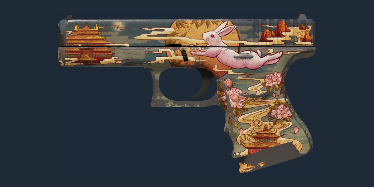 ตัวอย่าง Glock-18 | Umbral Rabbit (ถลอกปอกเปิกจากการรบ)