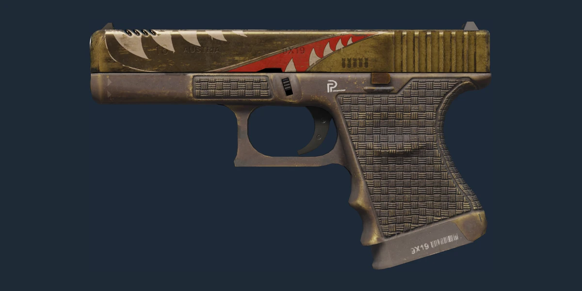 Vorschau von Glock-18 (StatTrak™) | Kriegsfalke (Abgenutzt)