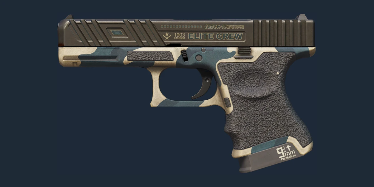 Voorbeeld van StatTrak™ Glock-18 | Winterized (Versleten)
