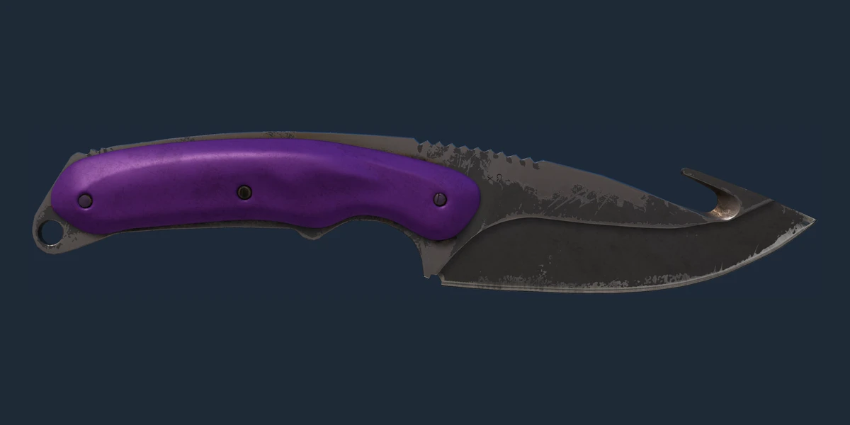 ★ Gut Knife | Ultraviolet (Well-Worn) preview