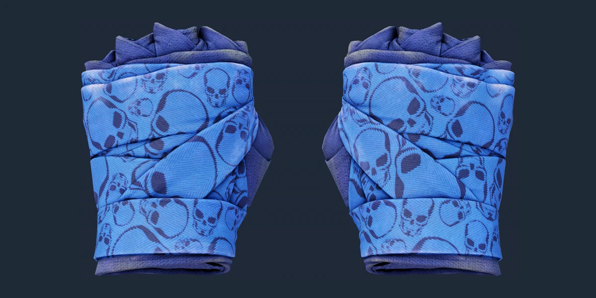 ★ Hand Wraps | Cobalt Skulls (Field-Tested) preview