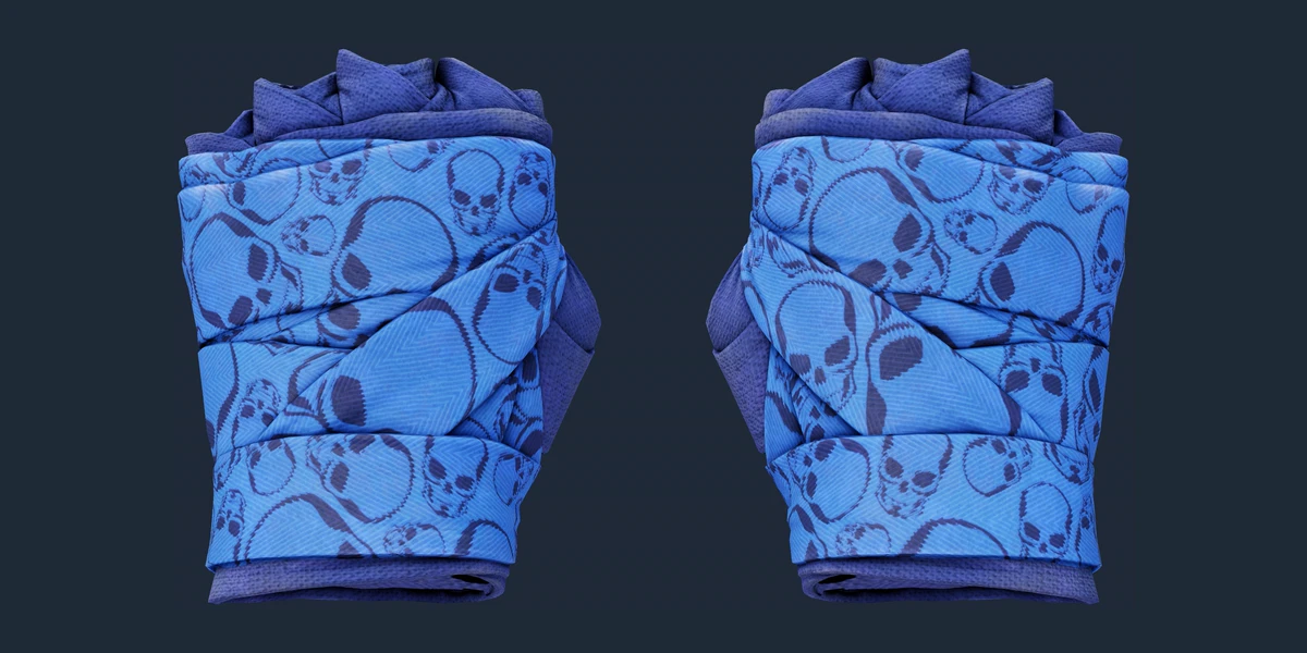★ Hand Wraps | Cobalt Skulls (Minimal Wear) preview