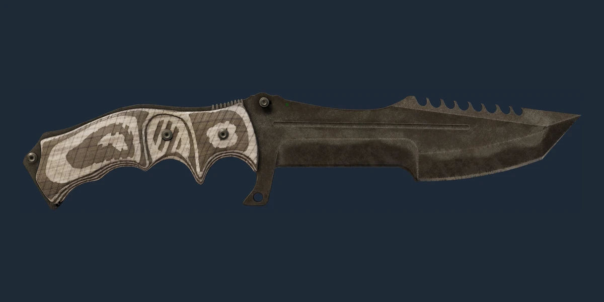 ★ Huntsman Knife | Black Laminate (Battle-Scarred) preview