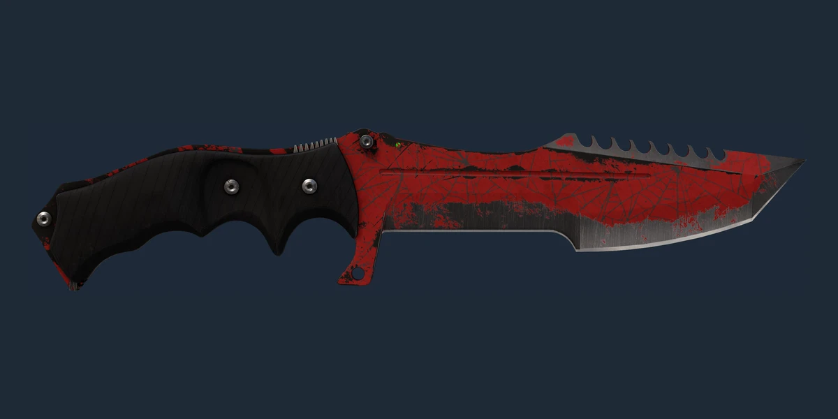 ★ Huntsman Knife | Crimson Web (Well-Worn) preview