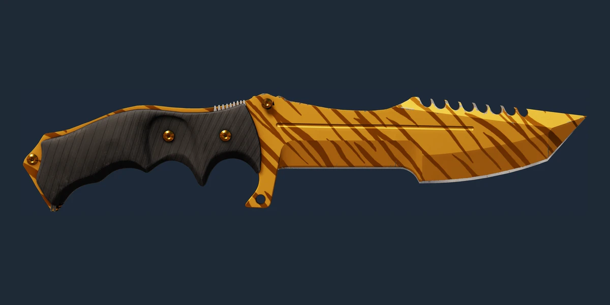 ★ Huntsman ナイフ | Tiger Tooth (新品同様) のプレビュー