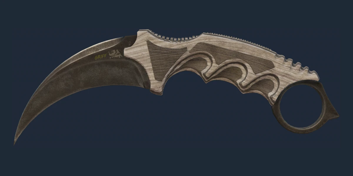 ★ Karambit | Black Laminate (Battle-Scarred) preview