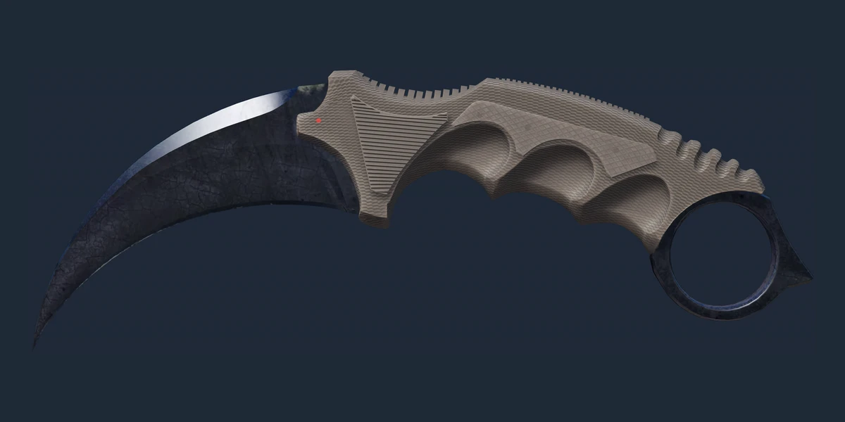 ★ Karambit | Blue Steel (Well-Worn) preview