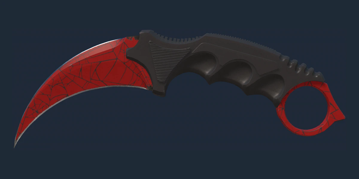 Vista previa de Karambit ★ | Tela escarlata (Recién fabricado)