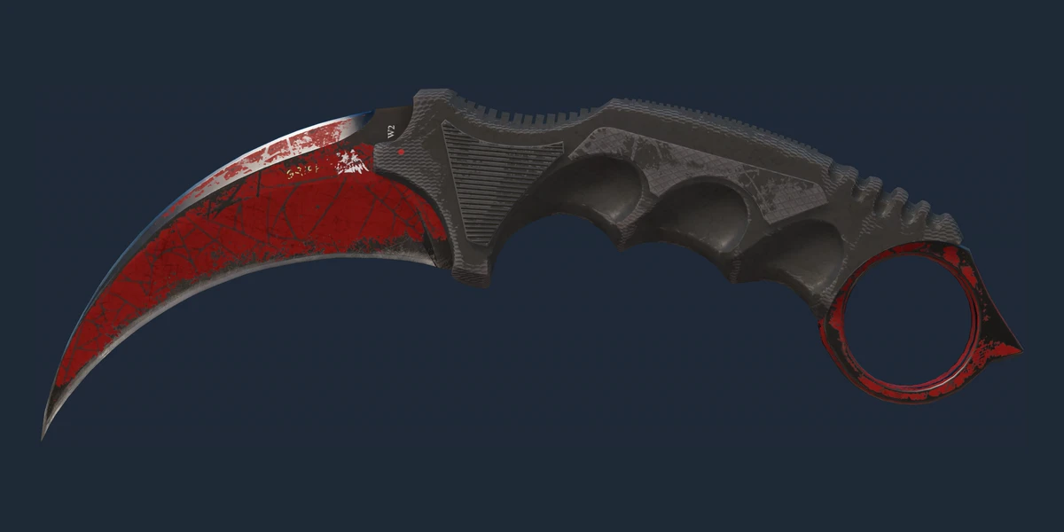 ★ Karambit | Crimson Web (Battle-Scarred) preview