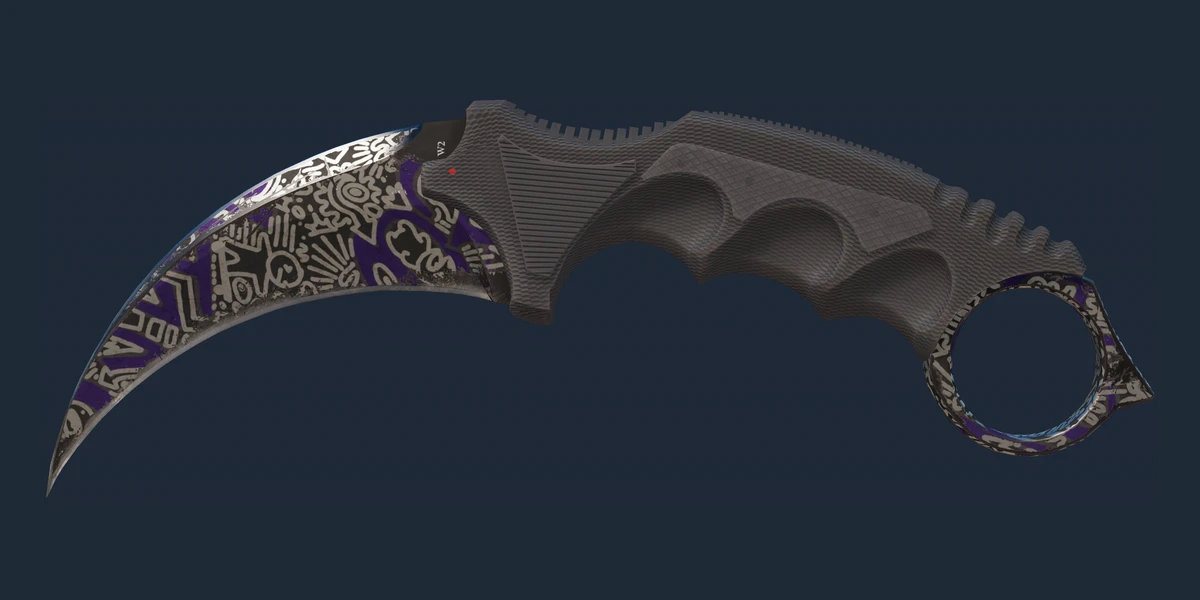 Vorschau von Karambit (★ StatTrak™) | Freihändig (Abgenutzt)