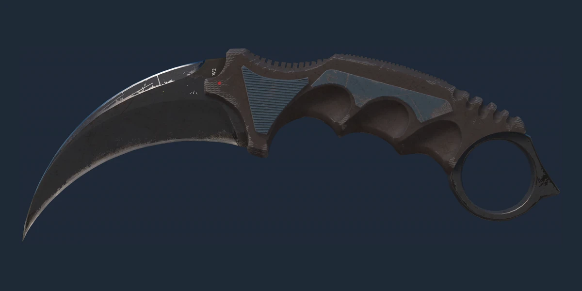 ★ StatTrak™ Karambit | Night (Well-Worn) preview