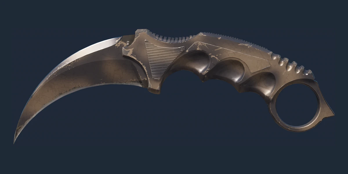 ★ StatTrak™ Karambit | Alazlanmış (Görevde Kullanılmış) önizlemesi