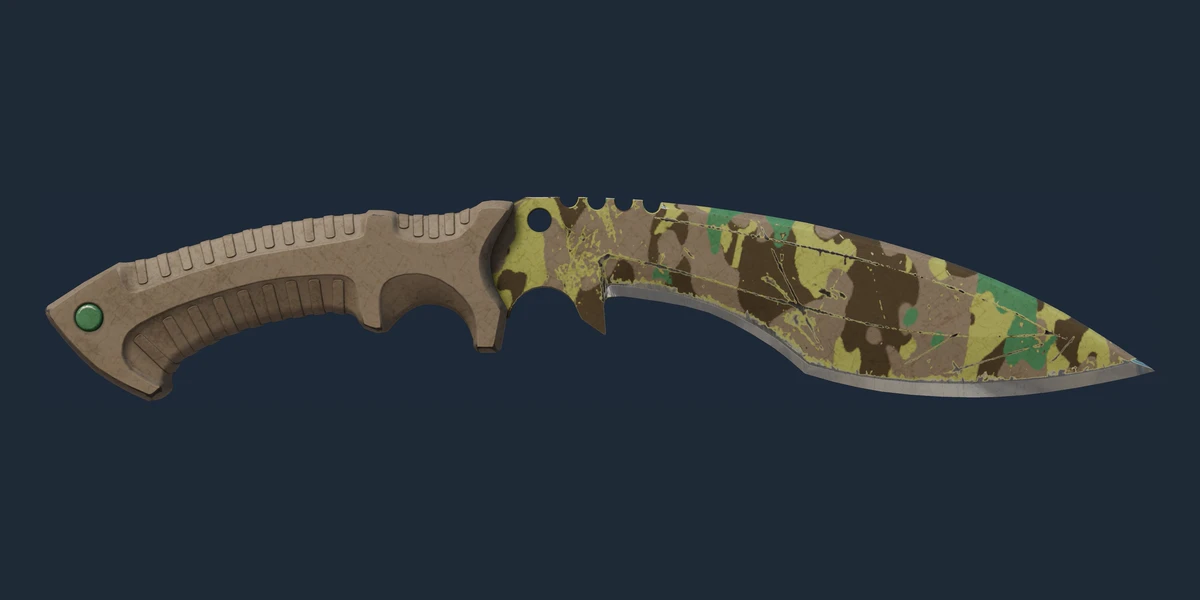 Pré-visualização de Faca Kukri (★ StatTrak™) | Boreal Forest (Com Muito Uso)