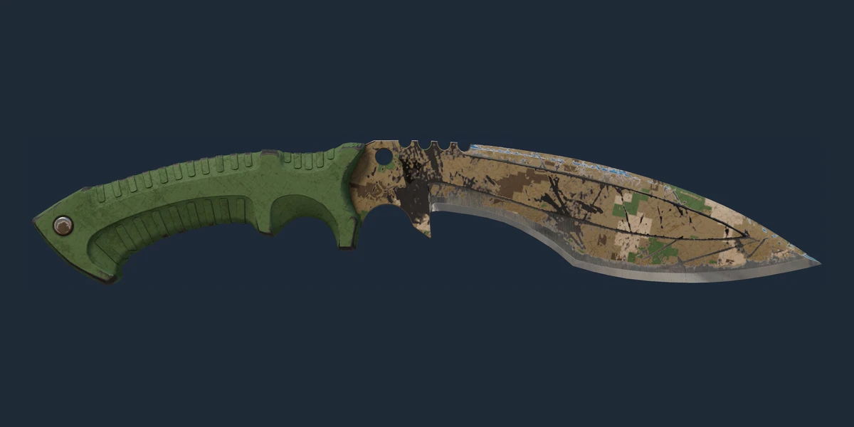 Anteprima di Coltello Kukri ★ | Forest DDPAT (Segnato dalle battaglie)