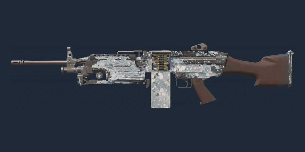 M249 | Blizzard Marbleized (Well-Worn) preview