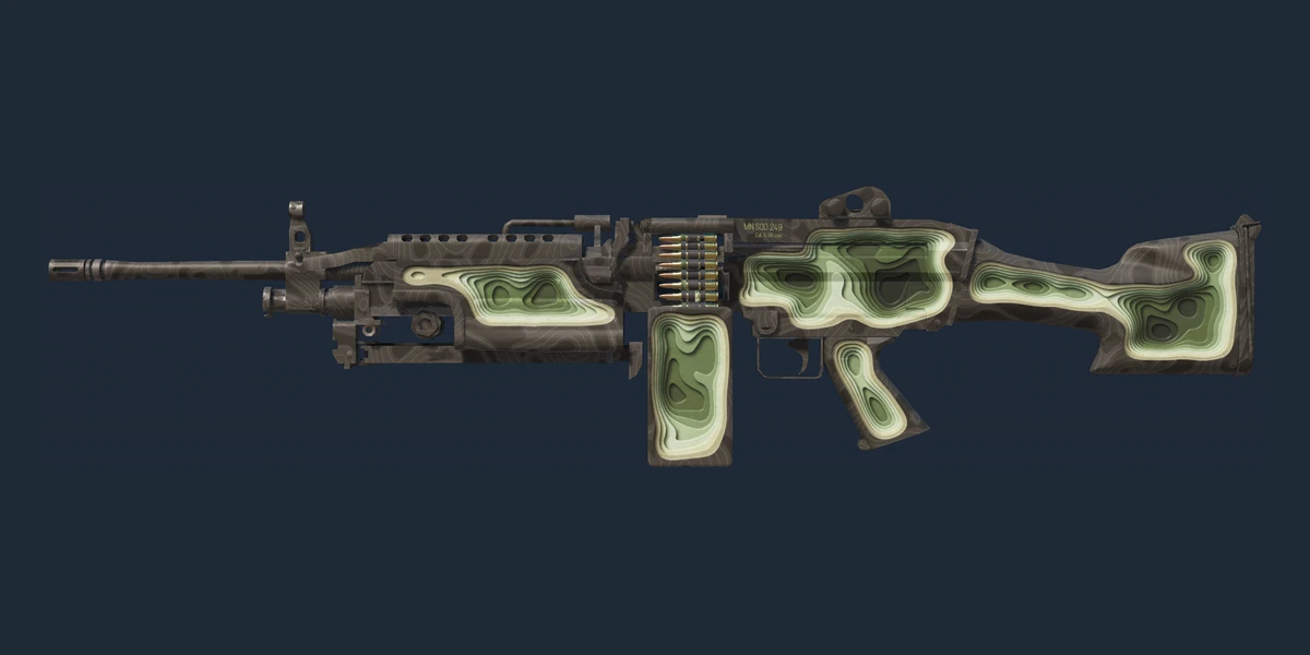 Podgląd: M249 | Rzeźba terenu (lekkie zużycie)