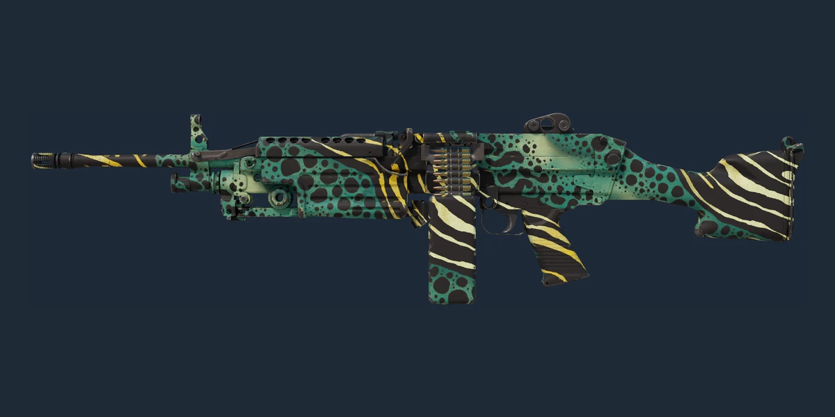 StatTrak™ M249 | Zümrüt Zehirli Dart (Az Aşınmış) önizlemesi