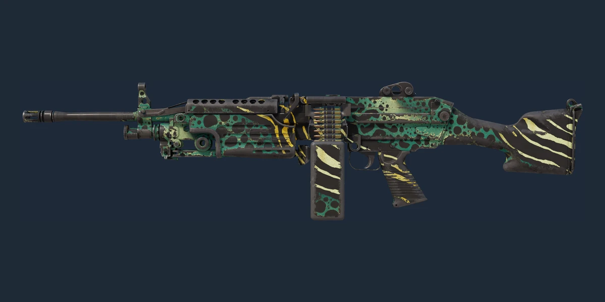 Forhåndsvisning af M249 | Emerald Poison Dart (Meget slidt)