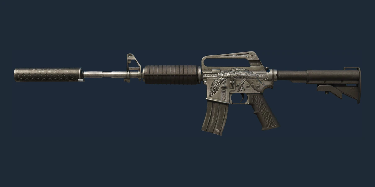Náhled: M4A1-S (Suvenýr) | Basilisk (Silně opotřebený)