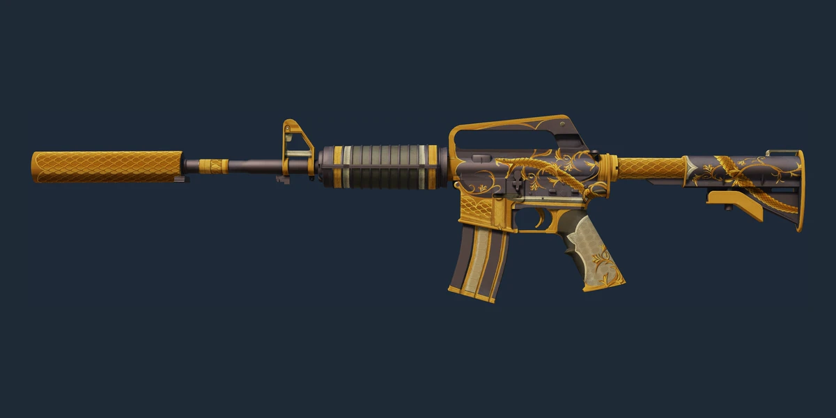 Pré-visualização de M4A1-S | Golden Coil (Testado no Terreno)