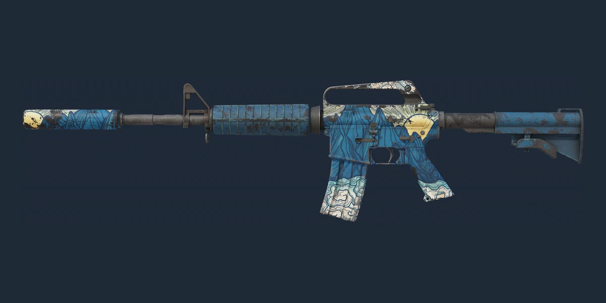 M4A1-S | 솔리튜드 (꽤 닳은) 미리보기