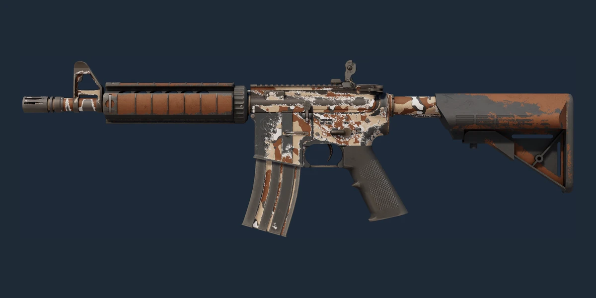 Souvenir M4A4 | Desert Storm (Well-Worn) preview
