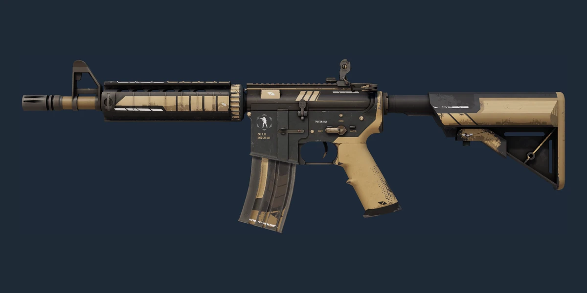 ตัวอย่าง M4A4 | Desert-Strike (มีรอยถลอกเล็กน้อย)