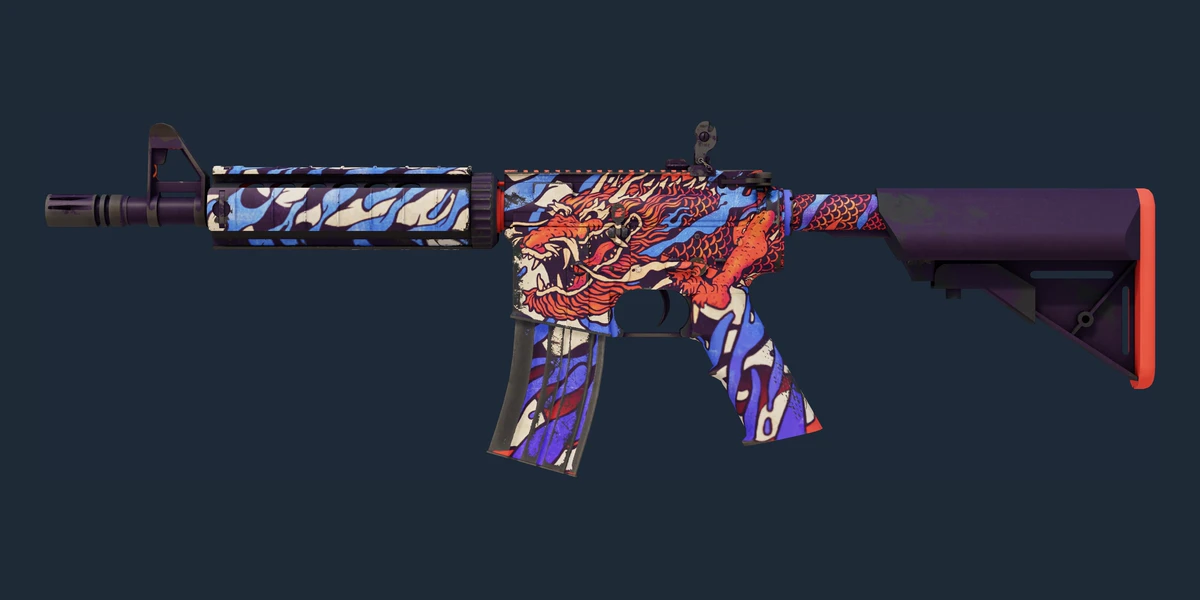 Vorschau von M4A4 | 龍王 (Drachenkönig) (Minimale Gebrauchsspuren)