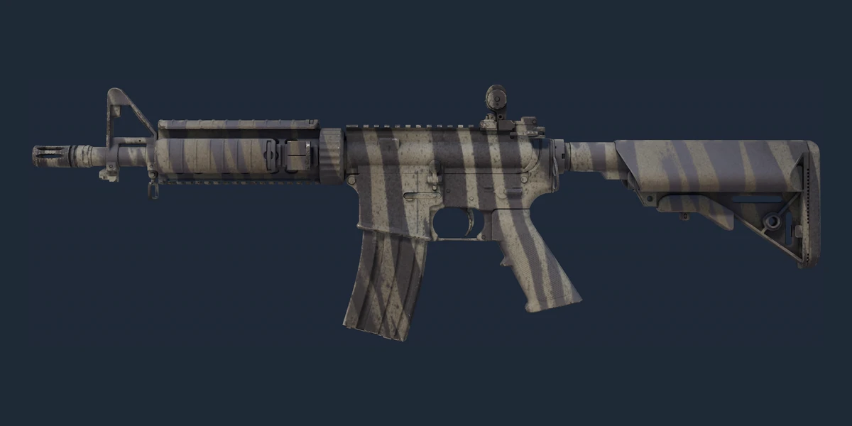 Преглед на M4A4 | Избледняла зебра (Фабрично нов)