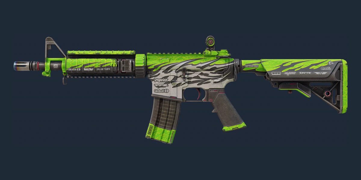 StatTrak™ M4A4 | Full Throttle (Well-Worn) preview
