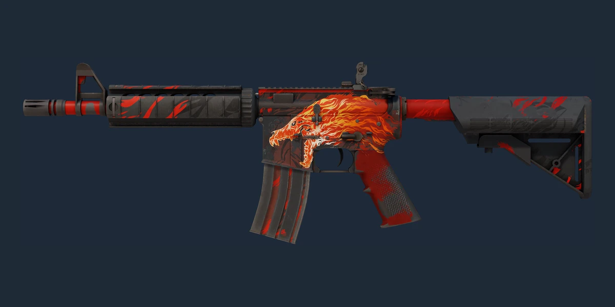Souvenir M4A4 | Howl (Well-Worn) preview