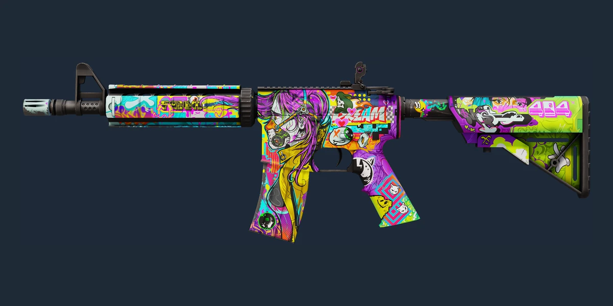 M4A4 | In Living Color (Minimal Wear) preview