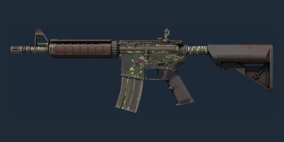 M4A4 | Jungle Tiger (Battle-Scarred) preview