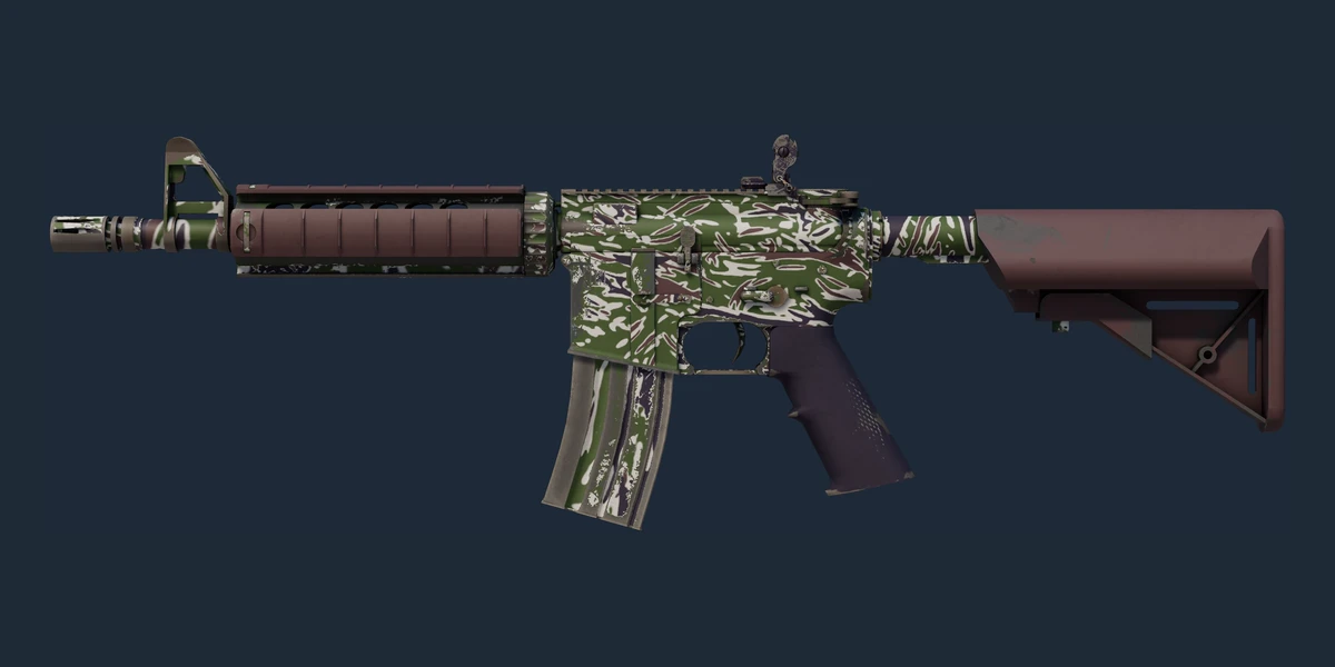 Forhåndsvisning af M4A4 | Jungle Tiger (Lidt slidt)