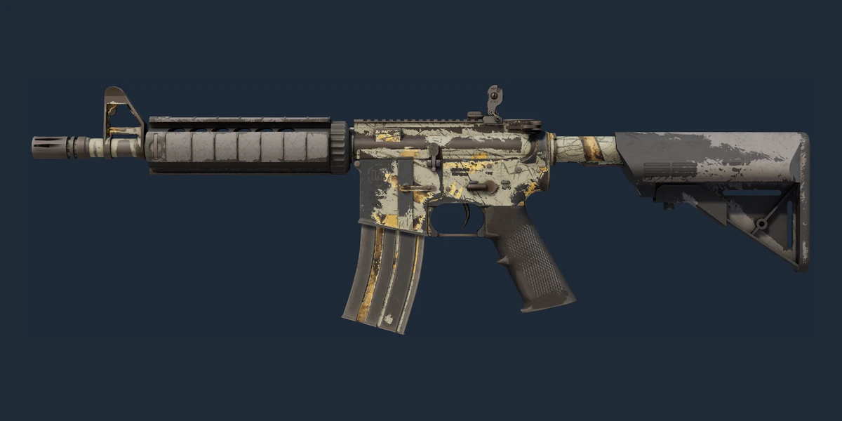 M4A4 | Modern Hunter (Well-Worn) preview