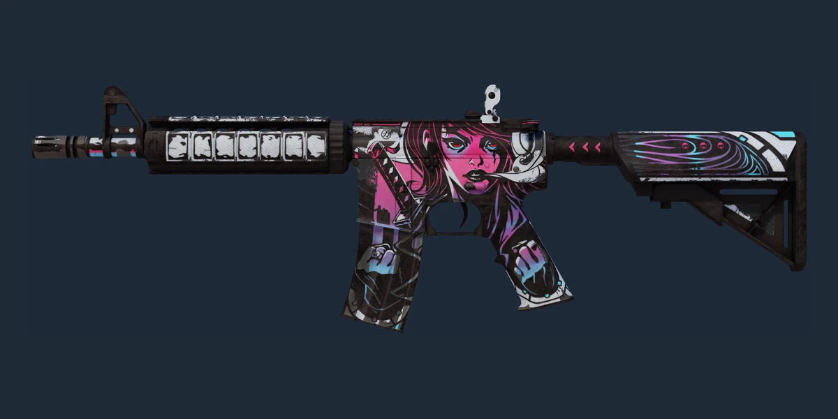 Náhled: M4A4 | Neo-Noir (Silně opotřebený)