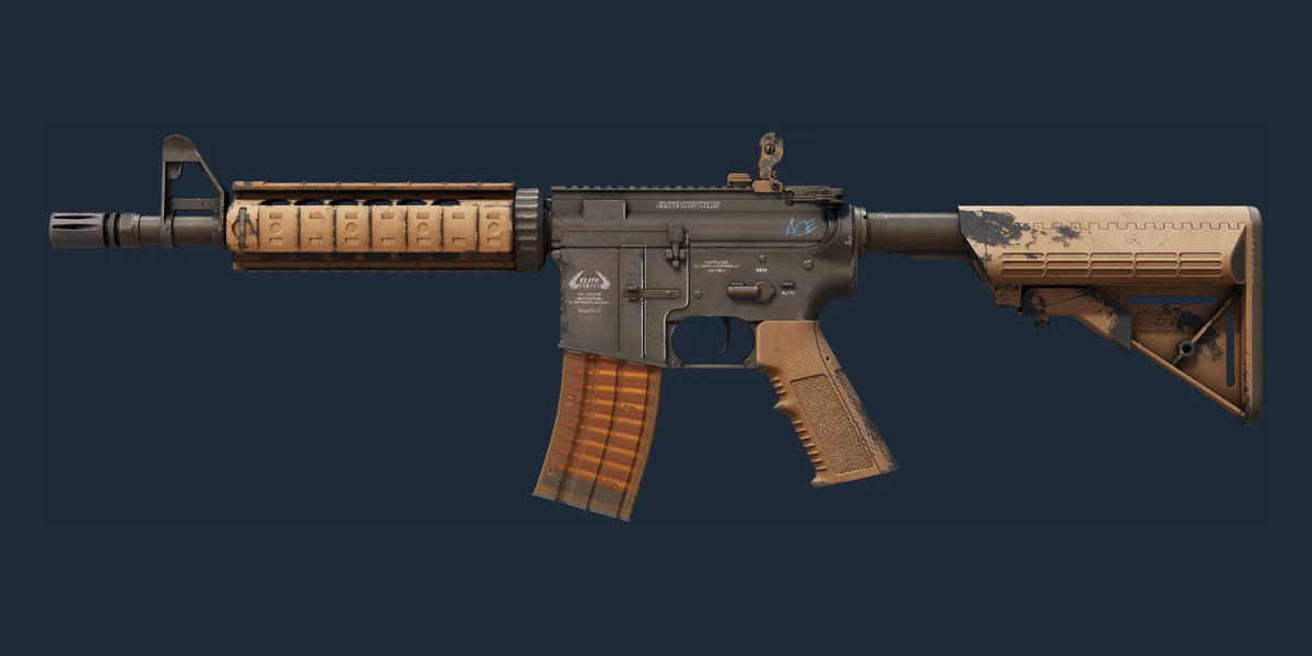 Преглед на M4A4 | Полимерен пълнител (Доста износен)