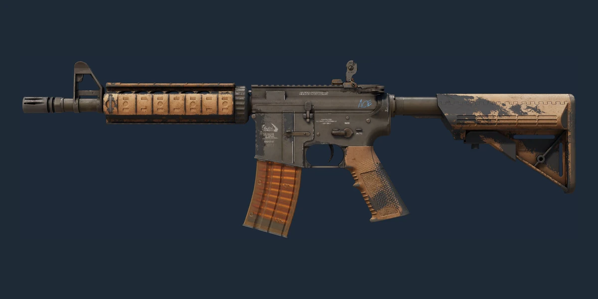 Преглед на M4A4 | Полимерен пълнител (Белязан от битки)