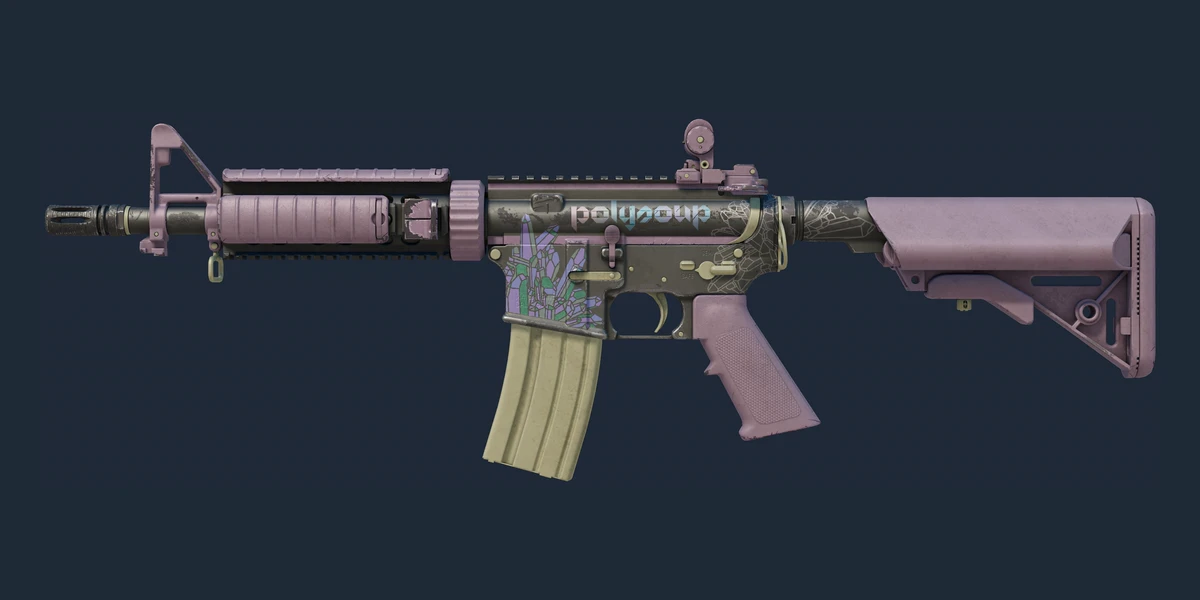 Предпросмотр: M4A4 | Полигональная смесь (Поношенное)