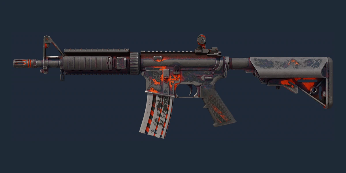 Previzualizare M4A4 | Radiation Hazard (Deteriorată)