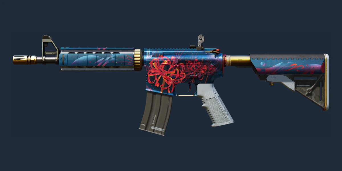 M4A4 | Örümcek Zambağı (Az Aşınmış) önizlemesi