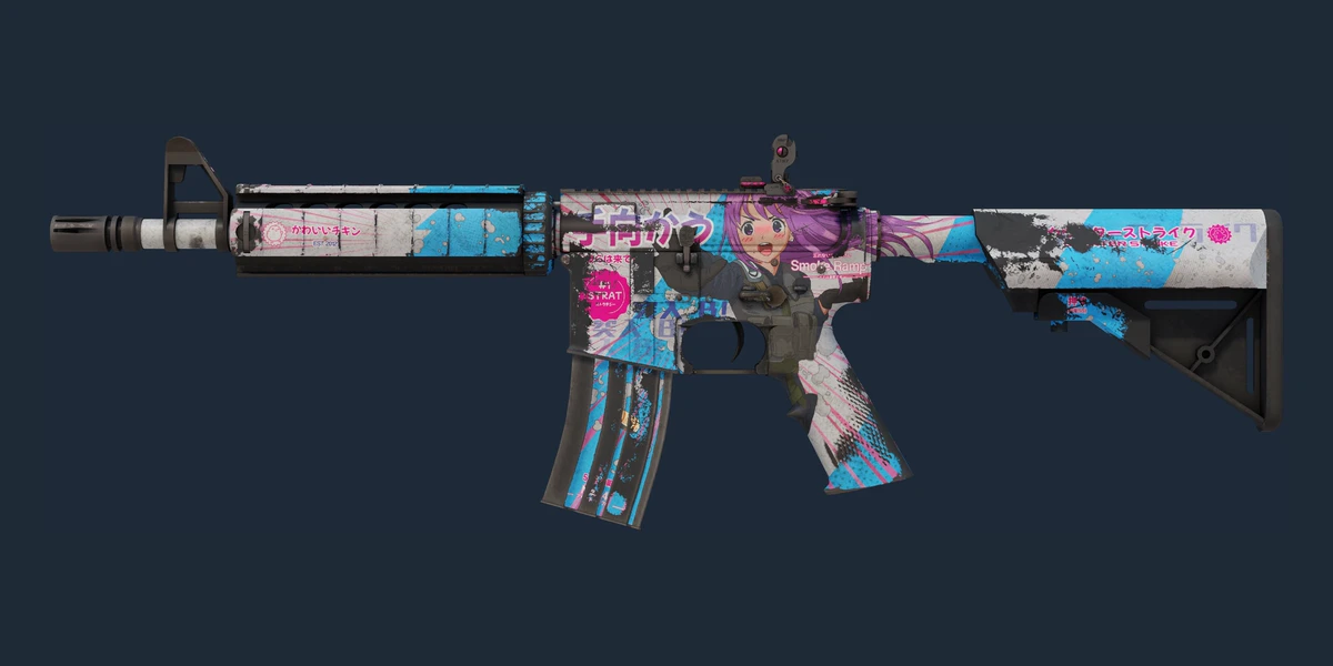 M4A4 | Temukau (Battle-Scarred) preview