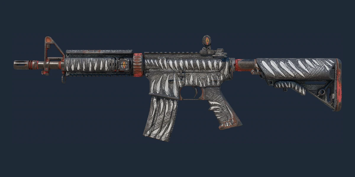 M4A4 (StatTrak™) | Zubabot (Viseltes) előnézete