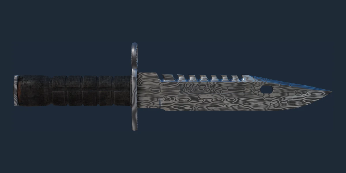 ★ StatTrak™ M9 Bayonet | Damascus Steel (Minimal Wear) preview