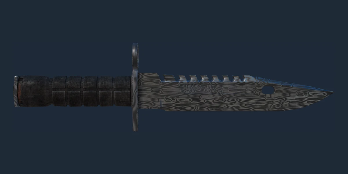 ★ StatTrak™ M9 Bayonet | Damascus Steel (Battle-Scarred) preview