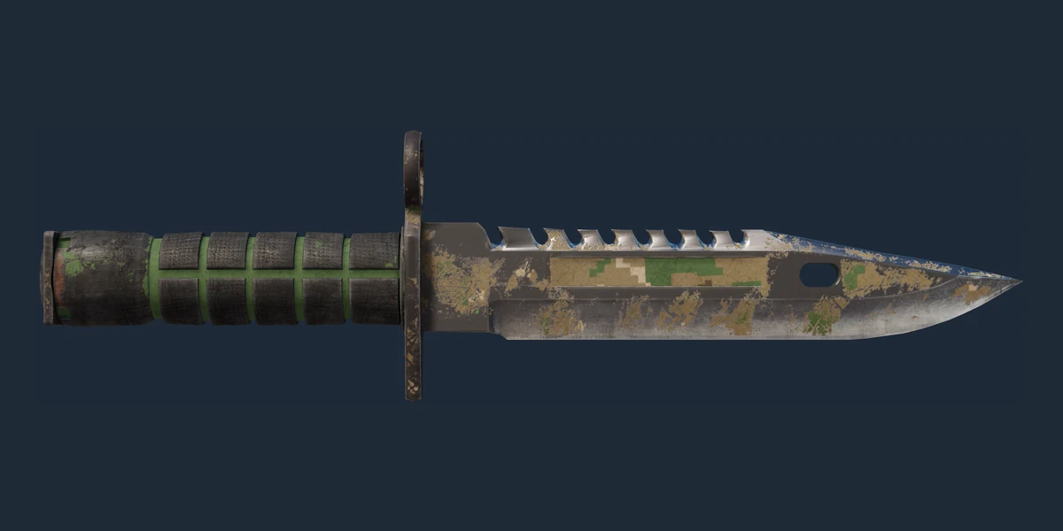 Náhled: Bajonet M9 (★ StatTrak™) | Forest DDPAT (Poničený bojem)